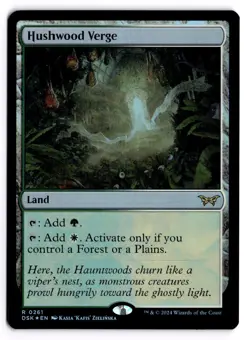 MTG - Hushwood Verge 261 Duskmourn: House of Horror NM FOIL - Image 1