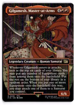 MTG - Gilgamesh, Master-at-Arms (Borderless) 338 - FINAL FANTASY NM - Image 1