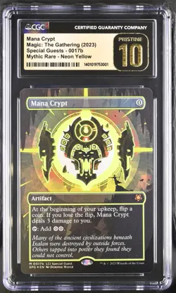 CGC 10 Pristine - Mana Crypt - Special Guests 0017b - Magic The Gathering - Image 1