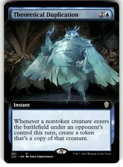 MTG - Theoretical Duplication (Extended Art) 361 - Commander 2021 NM - Image 1