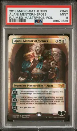 PSA 9 Mint - Ajani, Mentor of Heroes - Mythic Edition: Ravnica Allegiance - MTG - Image 1