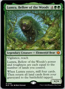 Lumra, Bellow of the Woods 183 Bloomburrow NM MTG - Image 1