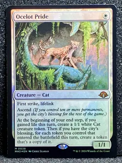 1x MTG Ocelot Pride (Foil) - Modern Horizons 3 (MH3) #38 - Magic the Gathering - Image 1