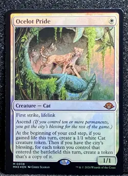 1x MTG Ocelot Pride (Foil) - Modern Horizons 3 (MH3) #38 - Magic the Gathering - Image 3