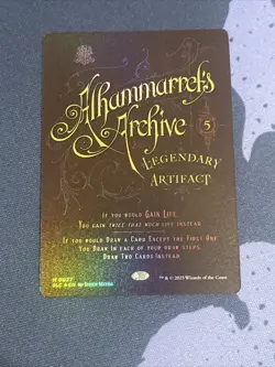MTG Foil Alhammarret's Archive Borderless Encyclopedia of Magic Secret Lair - Image 1