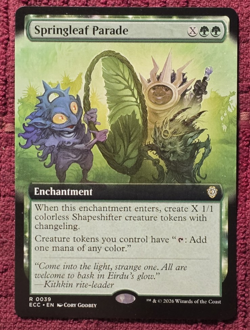 MTG Springleaf Parade (Extended Art) Commander: Lorwyn Eclipsed Regular #0039 - Image 1