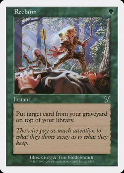 MTG Reclaim Seventh Edition NM - Image 1