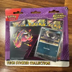 Pokemon Ascended Heroes Tech Sticker Pack Gastly - Image 1