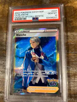 POKEMON 2022 Promo Mystic Full Art BLANCHE SWSH227 PSA 10 Gem Mint GO - Image 1