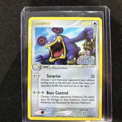 2006 Pokemon, EX Crystal Guardians, #23/100 Loudred, Reverse Holo Rare - Image 1
