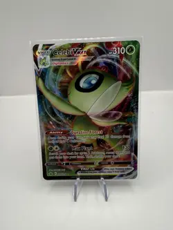 Pokemon TCG Celebi VMAX Holo Ultra Rare Card Chilling Reign 008/198 NM - Image 1