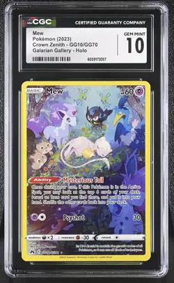 CGC 10 Gem Mint - Mew Crown Zenith GG10/GG70 - Pokemon TCG - Image 1