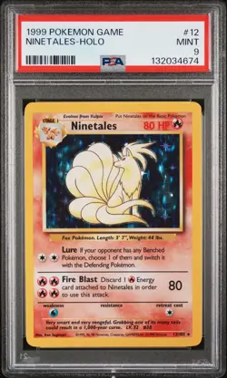 PSA 9 Mint - Ninetales - Holo Base Set - Pokemon TCG - Image 1