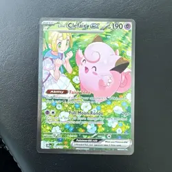 Pokemon Lillie's Clefairy Ex 184/159 Journey Together Full Art Holo SIR - Image 1