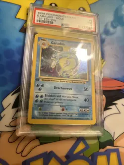 1999 POKEMON GERMAN BASE SET GYARADOS 6 GARADOS-HOLO 1ST EDITION PSA 7 - Image 4