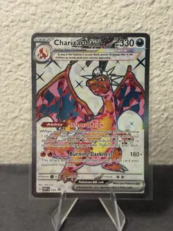 Charizard EX 056 Scarlet & Violet Black Star Promo Full Art Pokemon TCG NM - Image 1