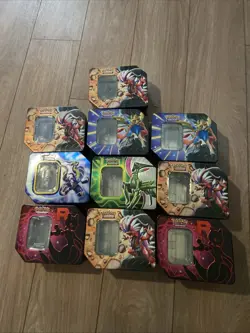 Lot of 10 Empty Pokemon Tins - With plastic inside ideal for display! - Image 3