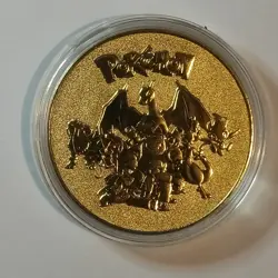 BLASTOISE Gold Coin - Pokemon Coin 18K Gold Plated - Exclusive Rare Design - Image 2