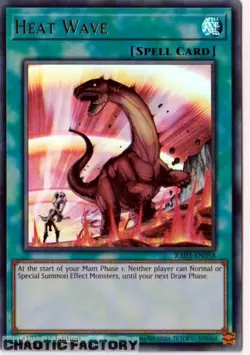 YUGIOH RA03-EN058 Heat Wave Ultra Rare 1st Edition NM - Image 1