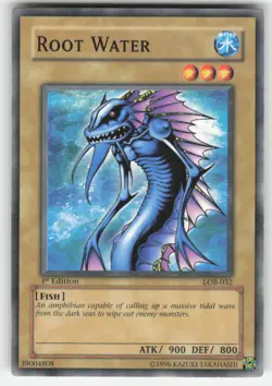 Root Water Common The Legend of Blue Eyes White Dragon LOB-032 1ST ED LP - Image 1