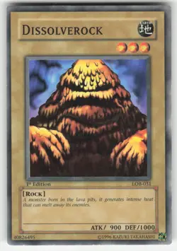 Dissolverock Common The Legend of Blue Eyes White Dragon LOB-031 1ST ED LP - Image 1