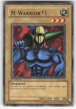 M-Warrior #1 Common The Legend of Blue Eyes White Dragon LOB-076 1ST ED LP 1 - Image 1