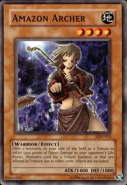 Amazon Archer - LON-032 - LP - YuGiOh - Image 1