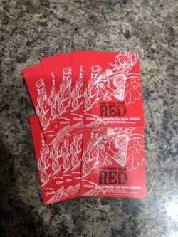One Piece TCG Film Red Uta Art Set Of 10 Don!! LP *IN HAND* - Image 1