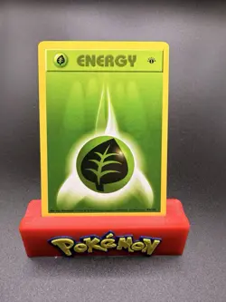 GRASS ENERGY Pokemon Card WOTC 1st Edition Base Set Shadowless 99/102 NM (A) - Image 1