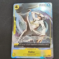 Bandai One Piece CCG Kaku Egghead Character Card ST29-003 Foil English - Image 1