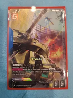 The-O GD03-002 LR+ Alt Art Steel Requiem Gundam TCG Card Game CCG English - Image 1