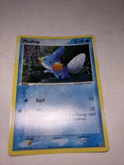 Pokemon (Holo) MUDKIP Card BLACK STAR PROMO Set Set #018 EX Deck Tin - Image 2