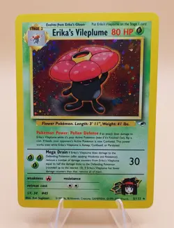 Erika's Vileplume Gym Challenge Holo Rare No. 5/132 Pokemon Card - 2000 - Image 1