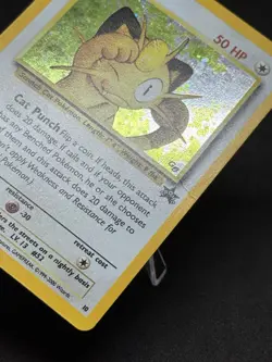 Pokemon TCG Meowth Black Star Promos WOTC Holo Card 10 - Image 3