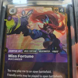 BGS 9.5 Riftbound League Of Legends Origins Card OGN 193a Miss Fortune Buccaneer - Image 2
