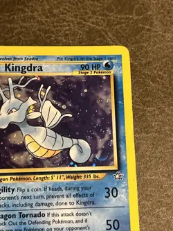 Kingdra 8/111 Neo Genesis WOTC Vintage Holo Pokemon Card LP - Image 3