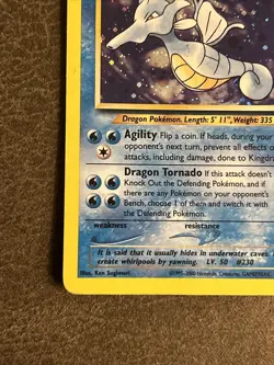 Kingdra 8/111 Neo Genesis WOTC Vintage Holo Pokemon Card LP - Image 5
