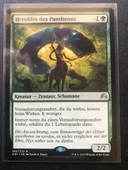 Herald of the Pantheon - Magic Origins, GERMAN Regular Magic MTG (LP) - Image 1