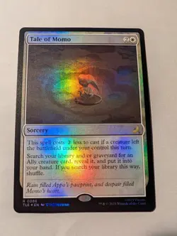 Tale of Momo Avatar: The Last Airbender: Eternal-Legal Foil Sorcery Rare MTG NM - Image 1