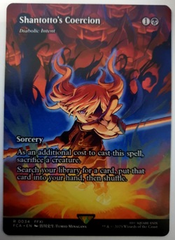 Shantotto's Coercion (Diabolic Intent) - Borderless - MTG Final Fantasy 0034 NM - Image 1