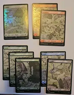 Lord Of The Rings/Magic The Gathering Lands, All 5 Colors - Image 1