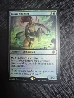 MTG - NM - FOIL - Fauna Shaman - Brothers War - Image 1