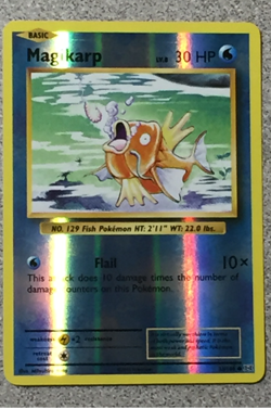 POKEMON - MAGIKARP 33/108 - X Y EVOLUTIONS - COMMON - REVERSE HOLO FOIL - NM - Image 1