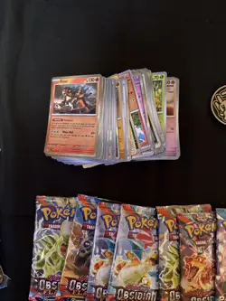 Pokemon TCG Scarlet & Violet Assortment 105 Holos 8 Packs 50+Sleeves Vstar Lot - Image 1