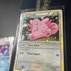 Pokemon TCG Clefable Holo Rare Card 3/123 Heart Gold Soul Silver Vintage 2010 - Image 2