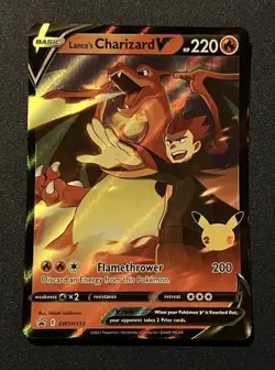 Pokemon Lance's Charizard V Promo Holo SWSH133 Sword & Shield NM - Image 1