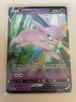 Pokemon TCG Espeon V SWSH Black Star Promos SWSH201 Holo Promo NM - Image 1