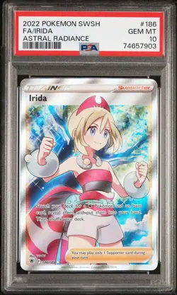 Pokemon TCG Irida Sword & Shield - Astral Radiance 186/189 PSA 10 GEM MINT 🔥🔥 - Image 1