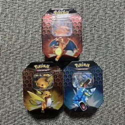 Pokemon TCG Hidden Fates Tin Art Set Charizard Gyarados Raichu GX Factory Sealed - Image 1
