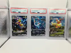 Pokemon S-Chinese Flareon Vaporeon Jolteon VMAX 003 006 009 PSA 10 - Image 1